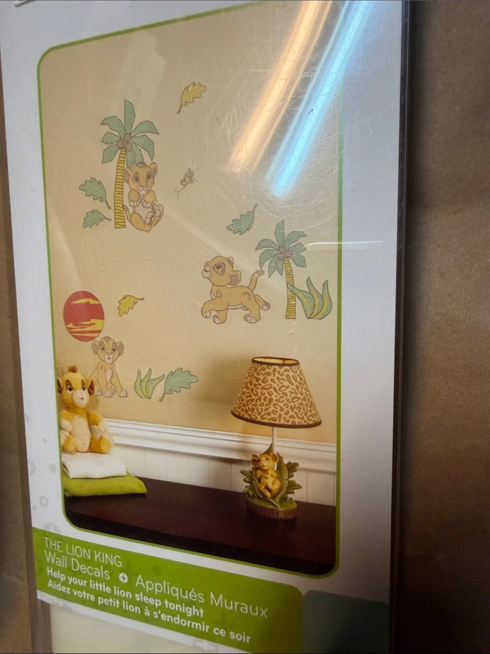 New in Package Disney Lion King Nursery Wall Decals — Yellow and Green